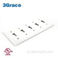 5 gangues Switch Plate Ivory